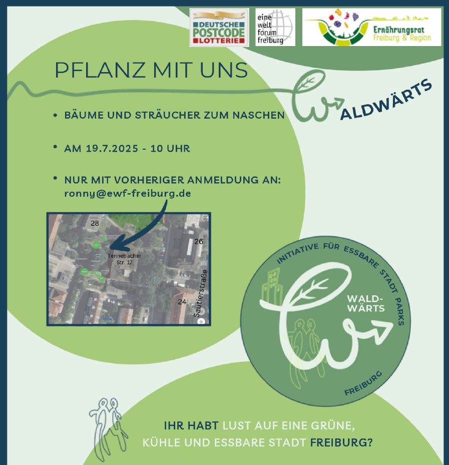Pflanz mit uns – “Waldwärts Initiative für essbare Parks”